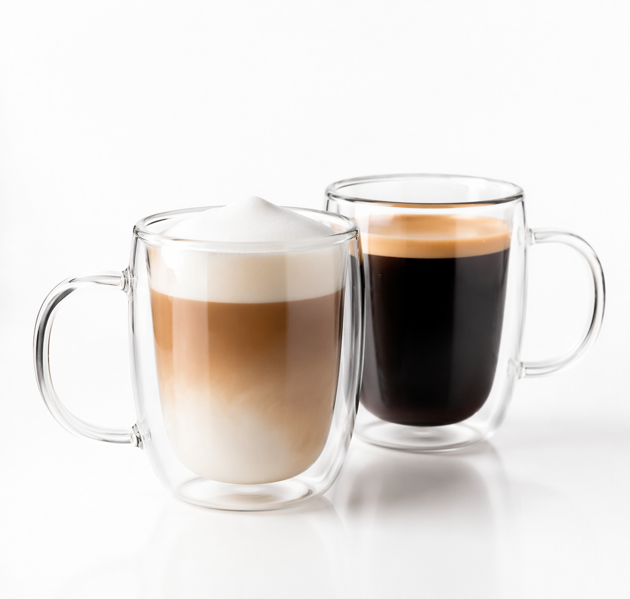 Double Wall Glass Mugs