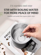 Self Stirring Coffee Mug, 12oz – Dark Black