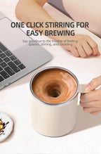 Self Stirring Coffee Mug, 12oz – Dark Black